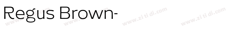 Regus Brown字体转换